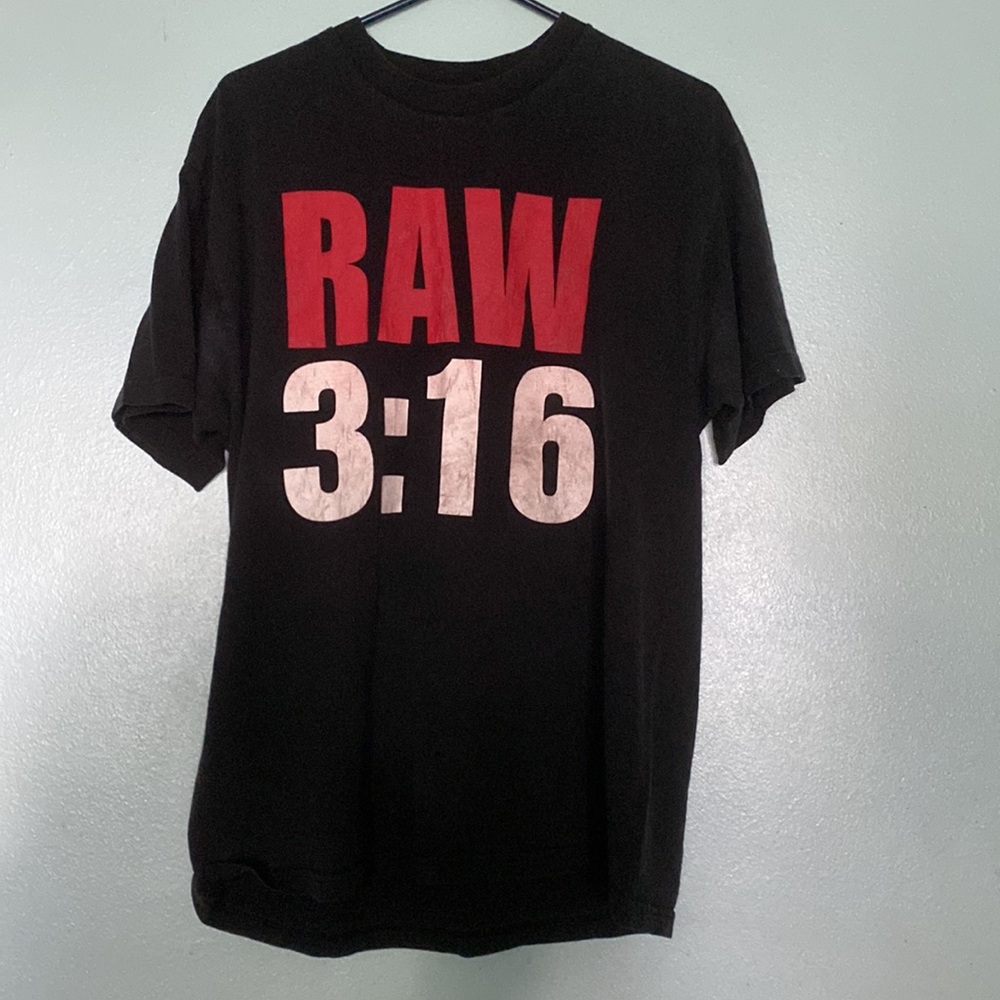 Stone Cold Steve Austin Raw 3:16 shirt WWE WWF